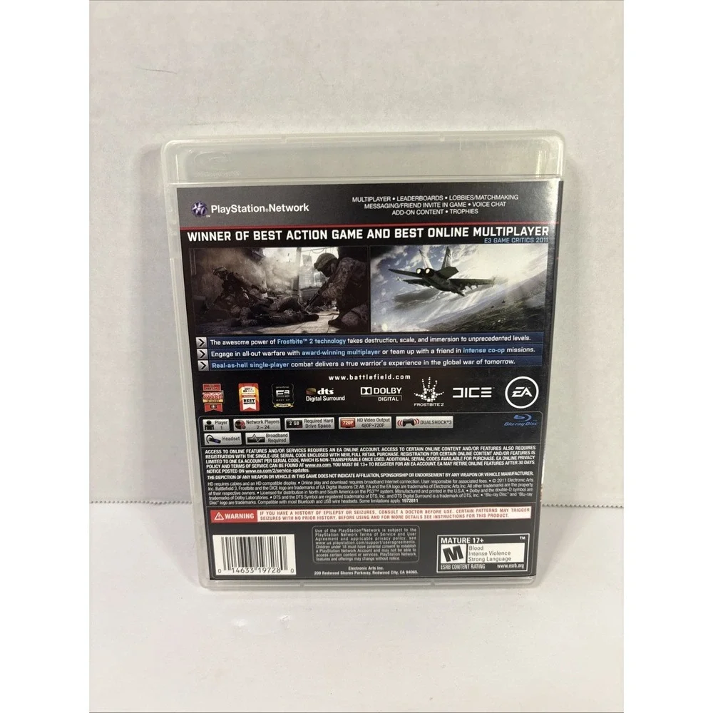 Battlefield 3 PS3 PlayStation 3 Complete CIB With Manual Tested
